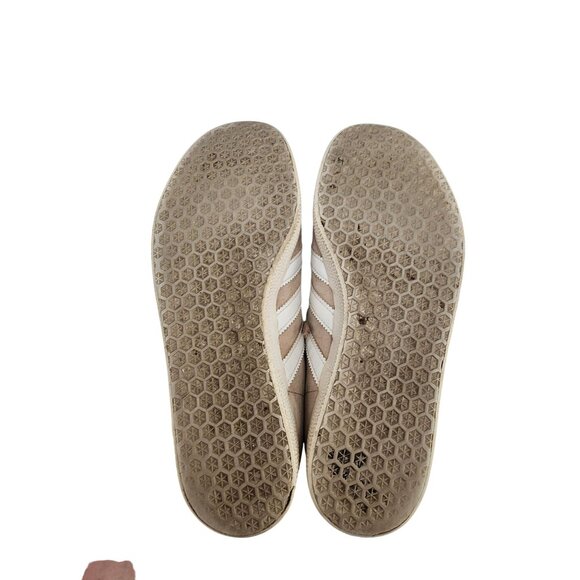 Adidas Gazelle Women's Suede Sneakers Pinky Beige & White Women's Size 8 - Picture 7 of 8